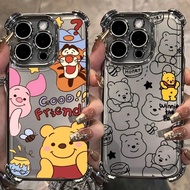 Disney Winnie Pooh Clear Luxury Casing For Realme C85 C75 C71 15 15X 15T 14X Note 70T 70 Pro 4G 5G S