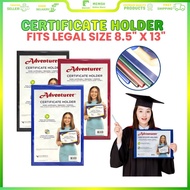Adventurer Certificate Holder Legal Size 216x330mm for Diploma Award Recognition Citation File Cover