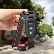 For Audi A5L 2026 Audi A3 A5L Q6 A6L Q5 2025 Silicone Car Remote Key Case Shell Cover Fob Holder Car