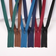 Closed-End No. 3 Invisible Zipper with Zinc Alloy Puller Nylon Fabric Edge Invisible Closed Zipper