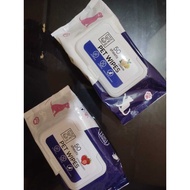 Dog cat wet wipes "TISSUE LEMON & STRAWBERRY 80 SERIES" Pet Wet wipes Pet wipes without rinsing - no