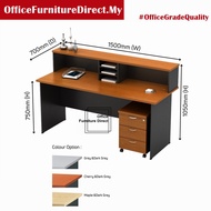 120/150/180cm G / EX Reception Counter Office Table Set with Drawer Cashier Table OFDirect (Deliver 