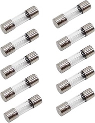 10Pcs 1A Fast Blow Fuse 1 Amp F1AL Fast Acting Fuse 250V Glass Fuse 5x20mm
