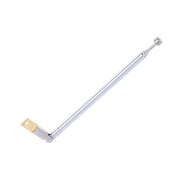 Miss home 1Pc 37cm 5 Section Telescopic Stainless Steel AM FM Radio Universal Antenna