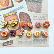【Shipment Within 24 Hours‌】 Mini Simulation Bread Fridge Magnet Korea Style Ins Aesthetic Pretzel Ma