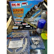 RKM G.KIT ORIGINAL RKM SPROCKET SET MOTOR YAMAHA RANTAI O-RING (GB428OL) Y15ZR & Y16ZR FREE CHAIN CL