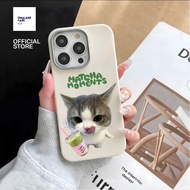 Ốp Vân Da Viền Camera Bạc cat matcha iphone samsung vivo oppo xiaomi 7 8 plus 11 12 13 14 15 16 pro