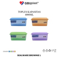 Sealware Food Jar Plastic Food Container 4000ml Multipurpose Cracker Cake Jar Food Safe SW-400