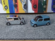 2架 Tomy Tomica Nissan Cube diecast
