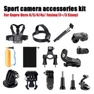 Action Cam Camera Accessories Kit Case for Gopro Hero 6 / 5 / 4 / 4s / Fusion / 3+ / 3 Xiaoyi