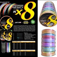 PE seahawk line INFINITY X8 multicolor 110m PE 0.8 1 1.5 2 3 strong braided line fishing lineconnect