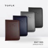 BINDER NOTE A5 ZIPPER LEATHER TOPLA BNT 995 (1 PIECE) X*