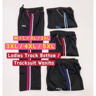 M~5XL Plus Size Tracksuit Wanita/ Ladies Track Bottom /Seluar Sukan Perempuan/ Seluar Tracksuit Perempuan