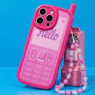 Pink Mobile Elements Shockproof Novelty Case 1pc Unique Big Brother Rose Letter & Number Colorful Pa
