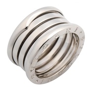 [Used] Bulgari BVLGARI Ring - B-zero1 Ring, 4-band, K18WG (White Gold), B-zero1 Ring, 4-band, Unisex