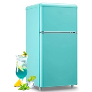 2025 Collection Small Refrigerator With Freezer, 3.5 Cu.ft Mini Fridge For Bedroom, Dual Door Adjust