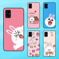 Cute Cony Rabbit Black Border Samsung A51 Phone Case