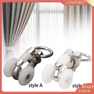 [Lovoski2] 10x Curtain Track Gliders Silent Pulley Curtain Rail Track Pulley Sliding Glider