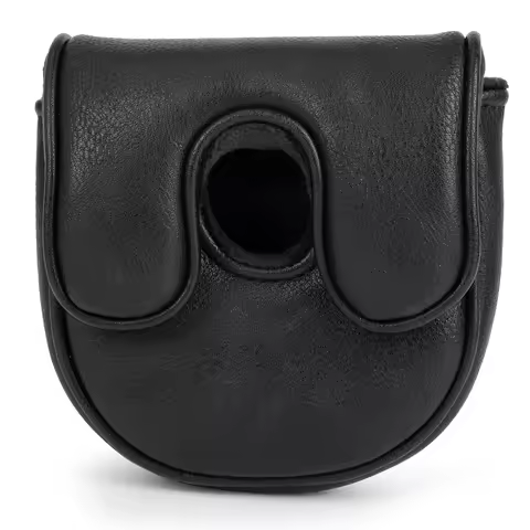 Golf Mallet Putter Cover, May The Course Be with You Magnetic Closure Premium Leather Headcovers Gol