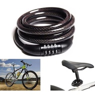 4-digit Number Strap Bike Padlock Lock