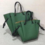 Loewe Green Flamenco knot tote bag Series knot Portable Shoulder Shopping bag Bucket bag LHT40012161