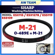 ESX115 /ESX1278 /ESS119 /ESS139 Compatible SHARP WASHING MACHINE BELTING GEARBOX BELTING BELT M21 0-