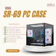 MMa SR-69 PC Gaming Case Panoramic White and Black