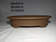 50Cm Pot Bonsai Besar Murah Keramik Import Bunga Bulat Oval [Ready]