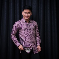 TERBARU Couple sweet || couple batik ayah dan anak cowok BATIK lilac Batik Ungu