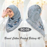 [Fareha Sale] | Fareha Tudung Bawal Anti Kedut Cotton Premium Printed Scarf | Bawal Fareha Cotton Pr