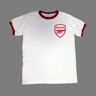 Arsenalเสื้อยืดแขนกุ้นสกรีนโลโก้อกซ้ายสโมสรอาร์เชนอล เนื้อผ้าคอทต้อนแท้ใส่เที่ยวได้ ระบายอากาศได้ดี