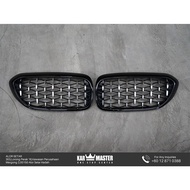 BMW G30 5 Series Diamond Front Grill (Silver)