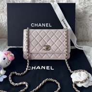 香奈兒 Chanel 21b trendy cc woc 藕粉色 粉紫色 羊皮