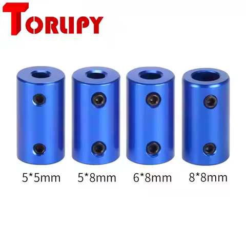 Aluminum Flexible Coupling Bore 5mm 8mm 3D Printer Parts Blue Flexible Shaft Coupler Screw Stepper M
