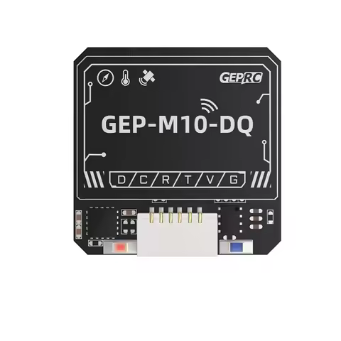 GEPRC GPS u-blox M10 series chips are lightweight and have built-in Flash for on-board indicator lig