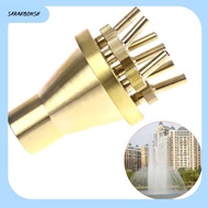 SARAHBOWSH ทองเหลืองเบิ้ล หัวฉีดน้ำพุแบบตรงตรงกลาง 1/2 "3/4" 1" Fnpt fnpt สปริงเกลอร์หัวฉีดคอลัมน์ดอ