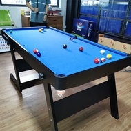 142cm Pool Table Snooker Table Meja Pool Meja Snooker Adjustable Foldable Game Billiards Arcade Room