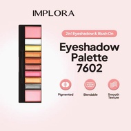 IMPLORA eyeshadow pallete+ blush on - eyeshadow implora