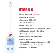 UNI-T UT658 USB ดิจิตอลตัวทดสอบโวลต์ U DISK Doctor เครื่องวัดแรงดันไฟฟ้าอุปกรณ์ชาร์จ Ameter ความจุ M