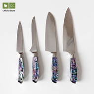 Damascus Steel Knife Set, 4 Pieces Set