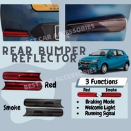Perodua Axia Baru 2023 2024 Facelift LED Rear Bumper Reflector LED Light Rear Brake Light Running Si