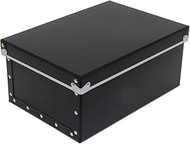 Adachi Paper PBF-811 Storage Case, Hard Pulp Box, Lid Type, (W x D x H): 10.0 x 14.2 x 6.3 inches (2