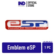 Emblem 3D eSP Esp+ Stiker Sticker Timbul Logo Thailand Twotone Kuning Hitam Chome Biru Muncul Tutup 