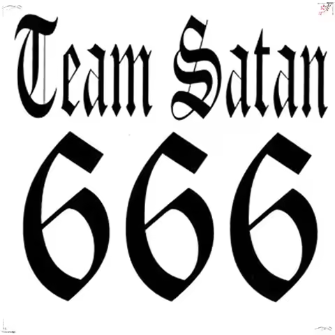 10x10cm Decals Exterior Accessories Car Stickers 3D Team Satan 666 Stickers with Funny Car Shape Sti