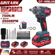 GRITARK Cordless Impact Wrench 21V  1/2 Inch Brushless 1000Nm Heavy Duty Electric Impact Wrench for 