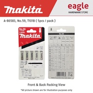 Makita A-86583, No.59, T101B Jigsaw Blade, Wood, Plastic, 5pcs / pack