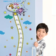 A69⭐Children height stickers room decoration background wall stickers cartoon wallpaper measurement 