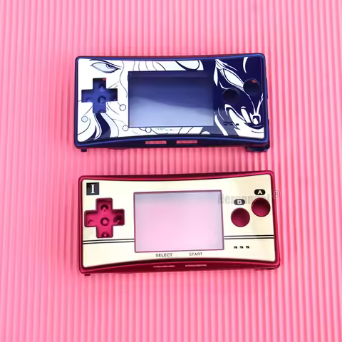 Metal Housing Shell Case for Nintendo Gameboy Micro For GBM Front Back Cover Faceplate Battery Holde
