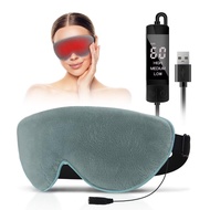 Heated Eye Mask, Washable USB Electric Warm Compress eye heating Pad for Dry Eyes, Blepharitis, Synd