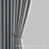 langsir sliding door ☆2020 new hook type curtain Nordic minimalist living room bedroom sunscreen full blackout cloth cur